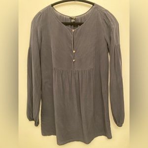 Club Monaco black silk tunic.